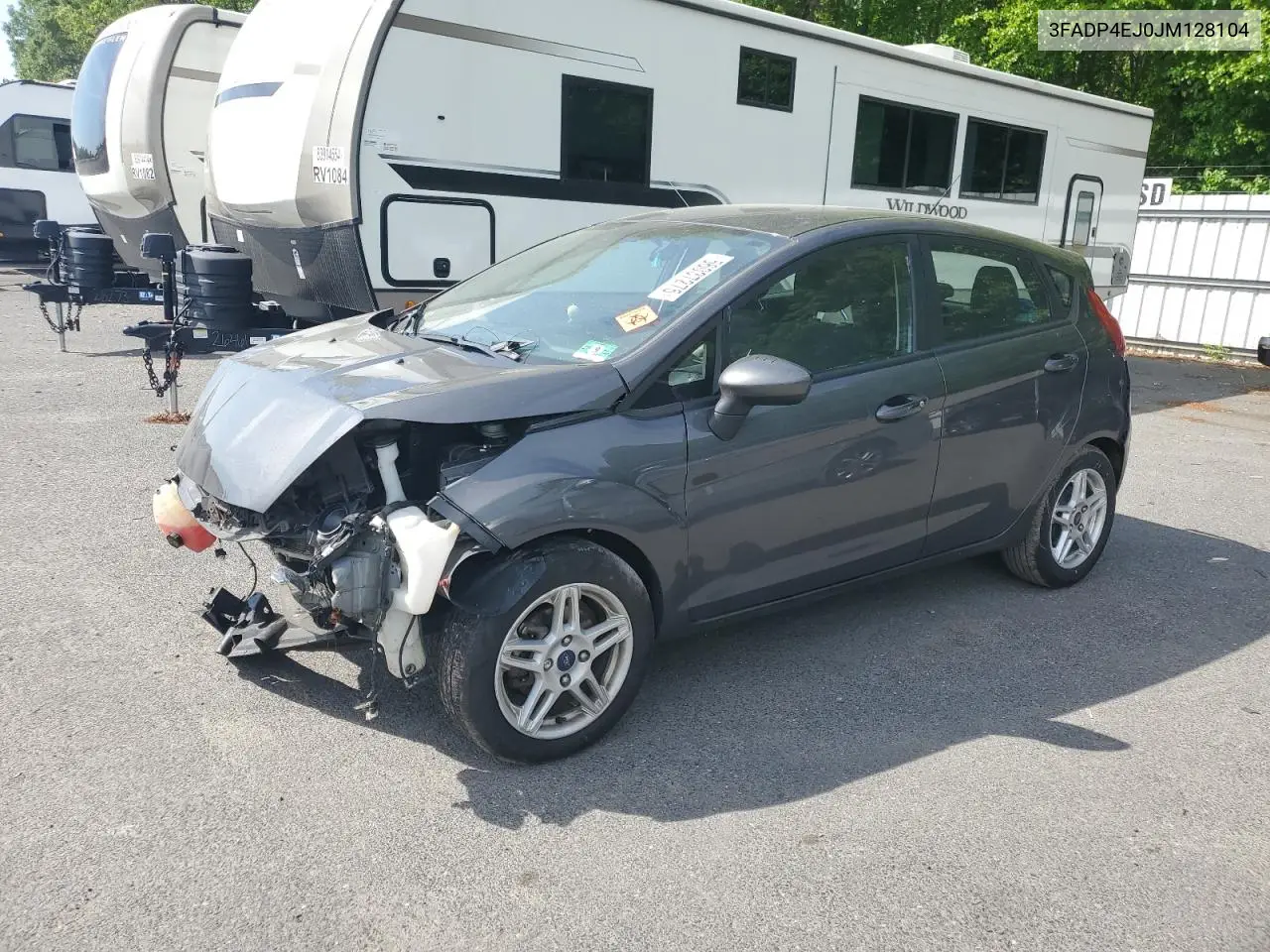 2018 Ford Fiesta Se VIN: 3FADP4EJ0JM128104 Lot: 56037275