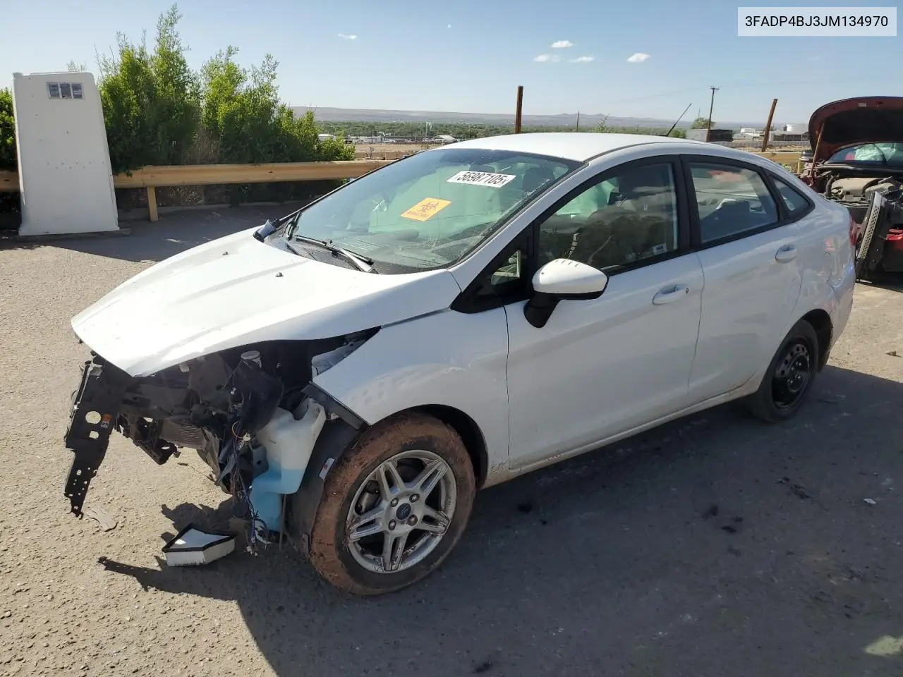 2018 Ford Fiesta Se VIN: 3FADP4BJ3JM134970 Lot: 56987105