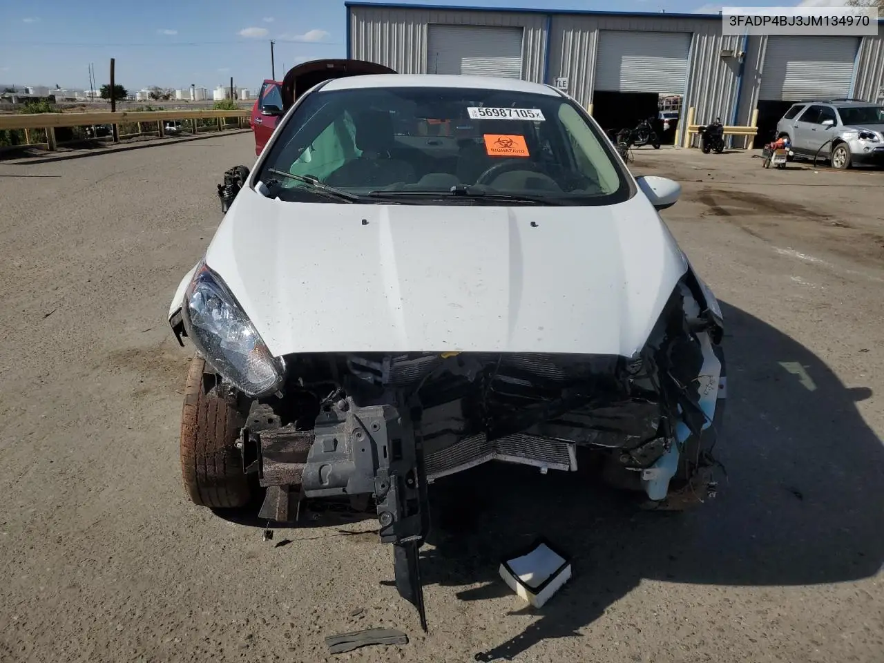 2018 Ford Fiesta Se VIN: 3FADP4BJ3JM134970 Lot: 56987105
