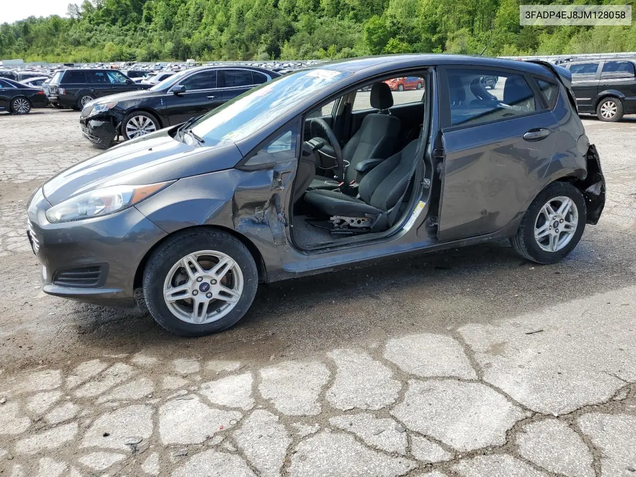 2018 Ford Fiesta Se VIN: 3FADP4EJ8JM128058 Lot: 57323415