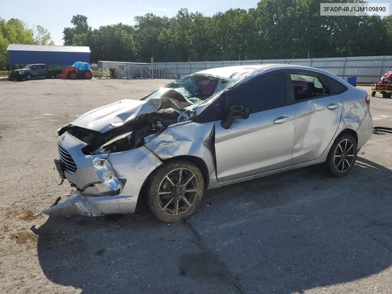 2018 Ford Fiesta Se VIN: 3FADP4BJ1JM109890 Lot: 61144885