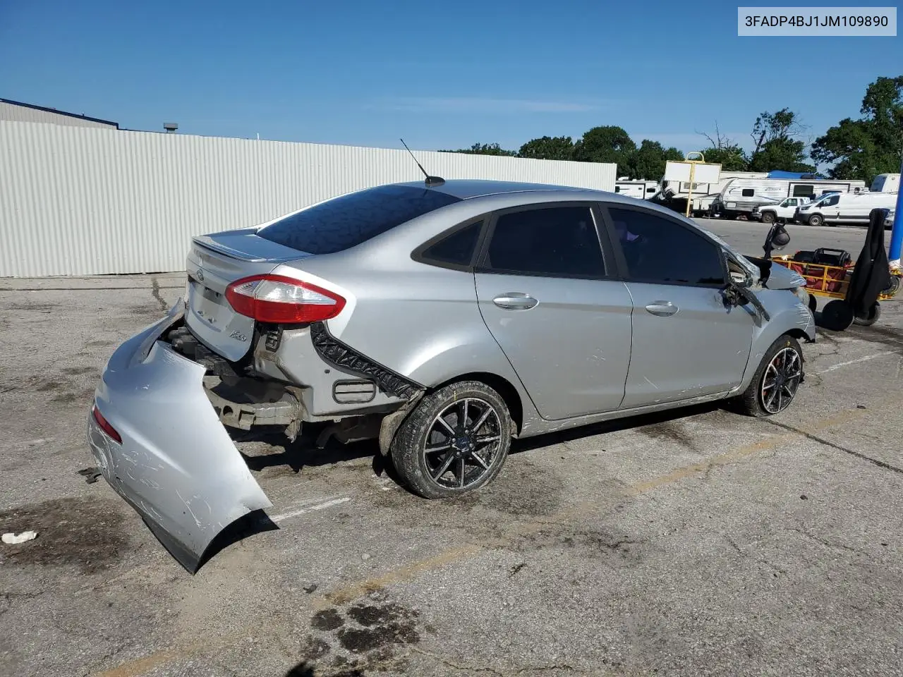 2018 Ford Fiesta Se VIN: 3FADP4BJ1JM109890 Lot: 61144885