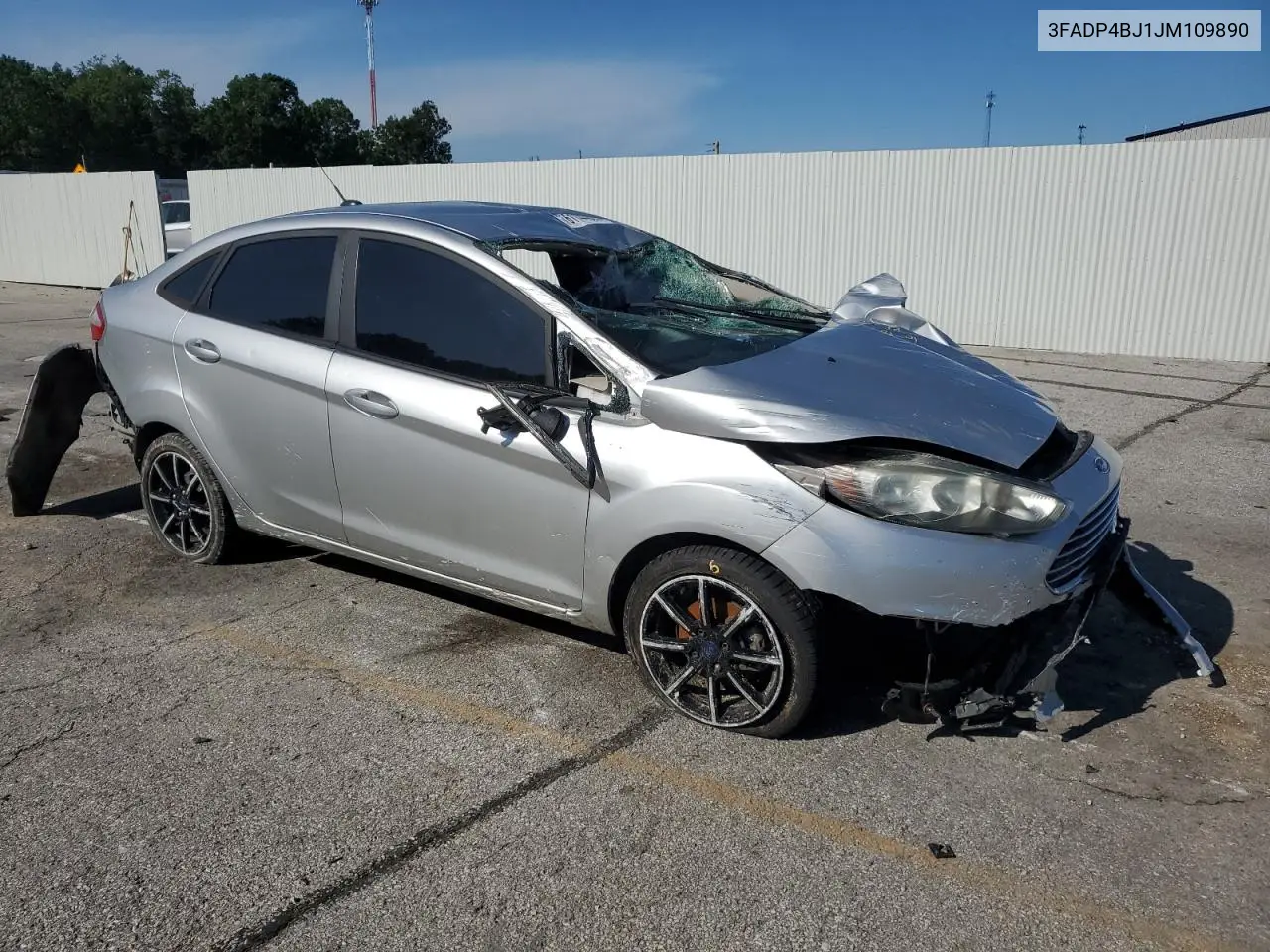 2018 Ford Fiesta Se VIN: 3FADP4BJ1JM109890 Lot: 61144885