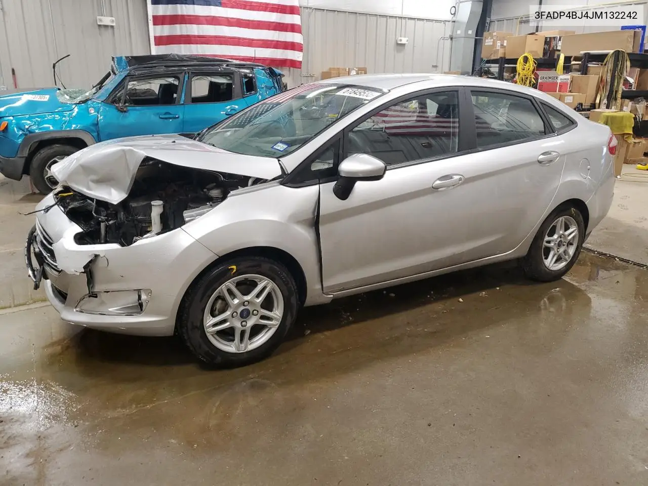 2018 Ford Fiesta Se VIN: 3FADP4BJ4JM132242 Lot: 61849555