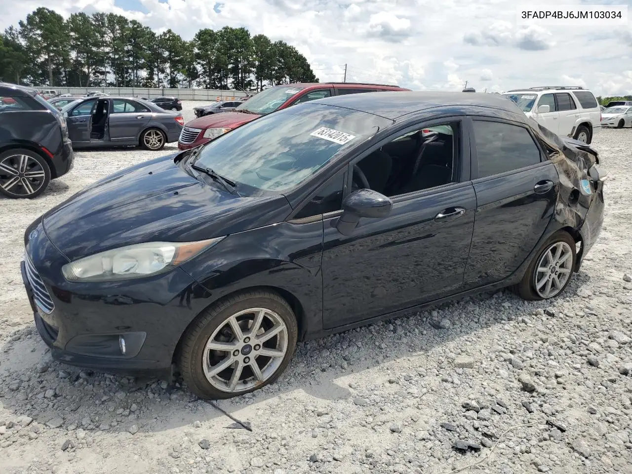 2018 Ford Fiesta Se VIN: 3FADP4BJ6JM103034 Lot: 63142015