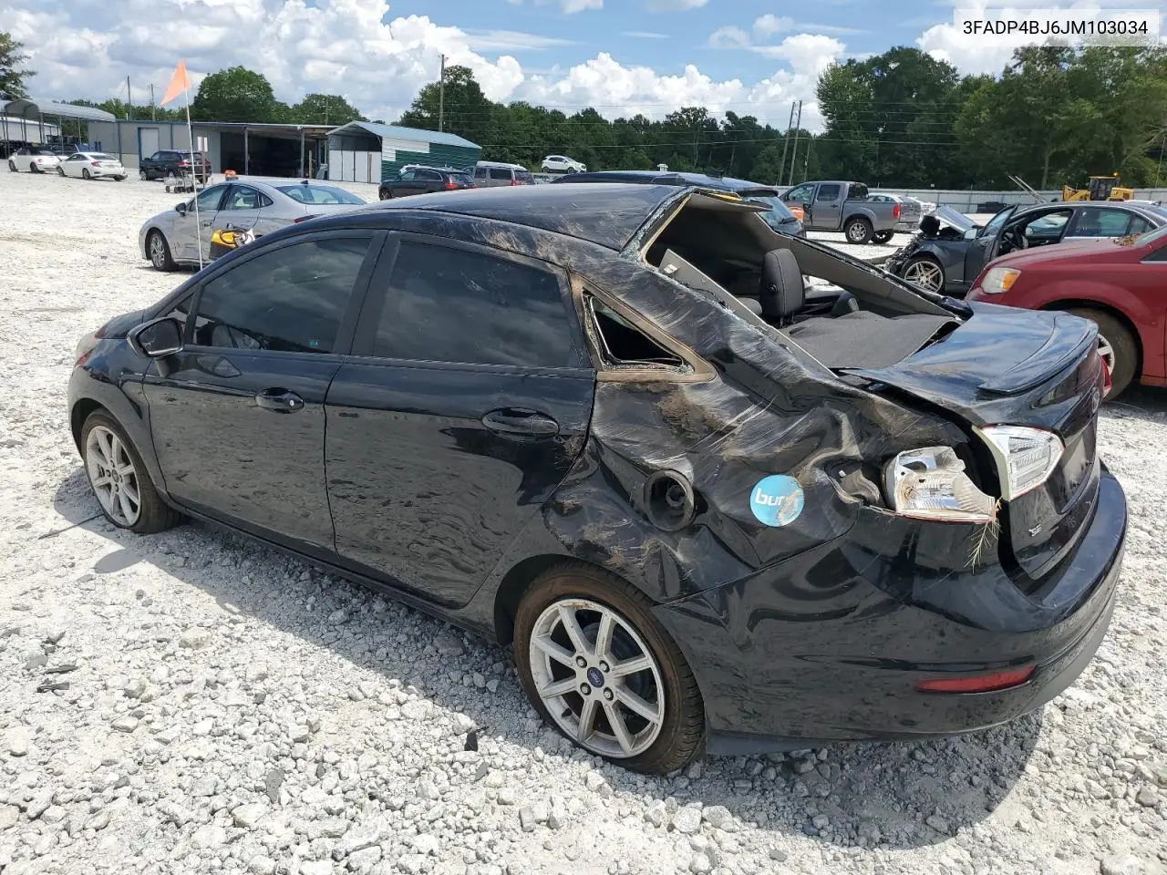 2018 Ford Fiesta Se VIN: 3FADP4BJ6JM103034 Lot: 63142015