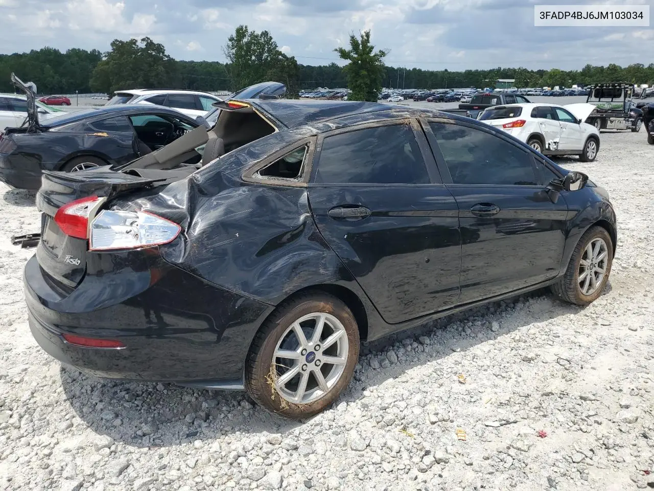 2018 Ford Fiesta Se VIN: 3FADP4BJ6JM103034 Lot: 63142015
