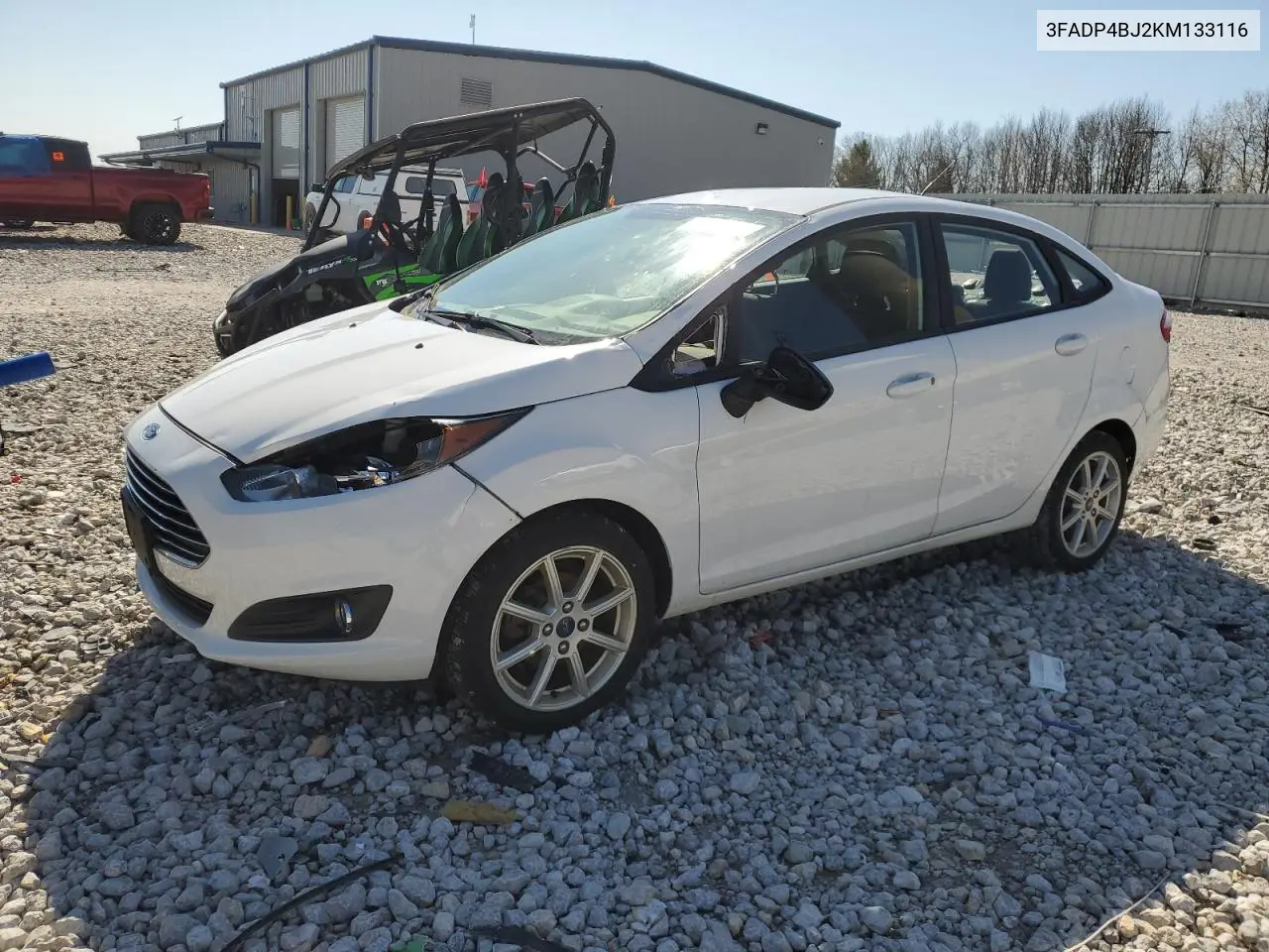 2019 Ford Fiesta Se VIN: 3FADP4BJ2KM133116 Lot: 54143425