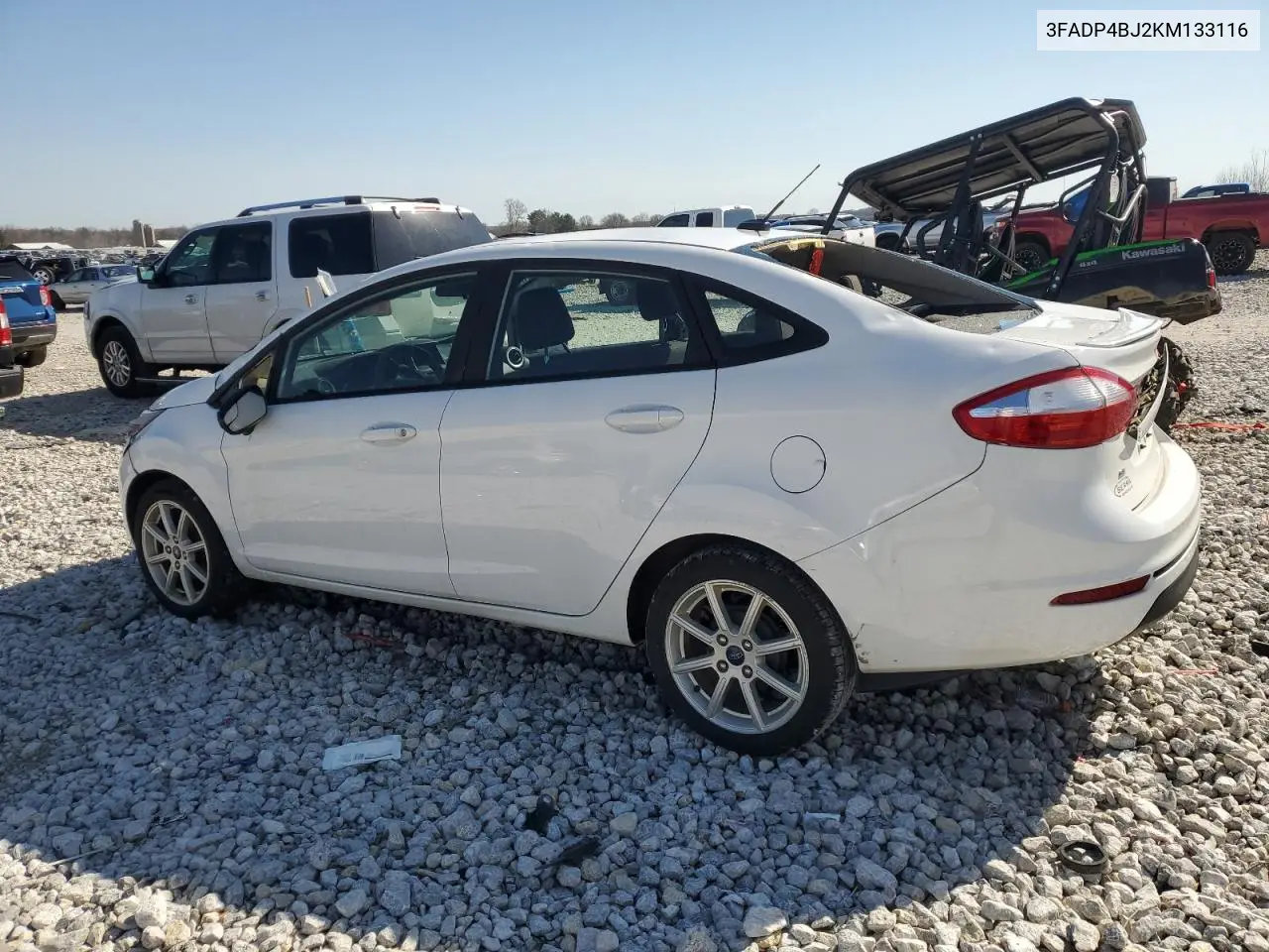 2019 Ford Fiesta Se VIN: 3FADP4BJ2KM133116 Lot: 54143425