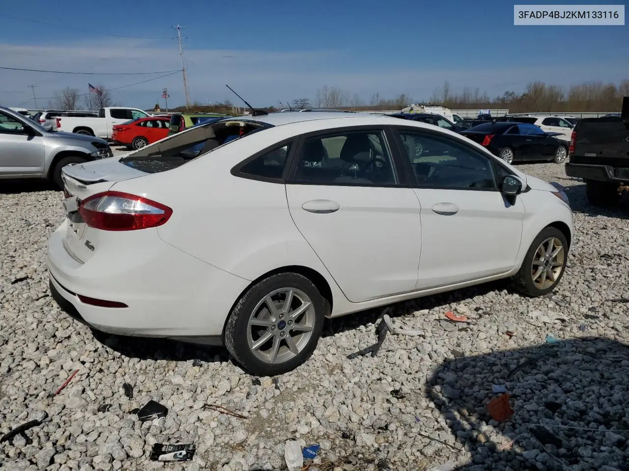 2019 Ford Fiesta Se VIN: 3FADP4BJ2KM133116 Lot: 54143425