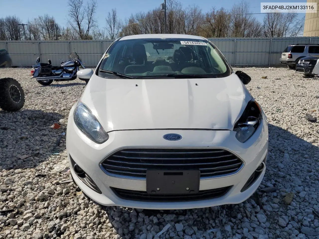 2019 Ford Fiesta Se VIN: 3FADP4BJ2KM133116 Lot: 54143425