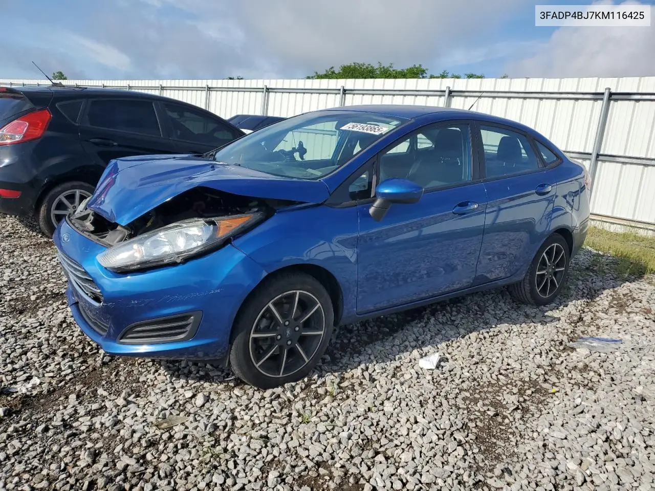 2019 Ford Fiesta Se VIN: 3FADP4BJ7KM116425 Lot: 56193865