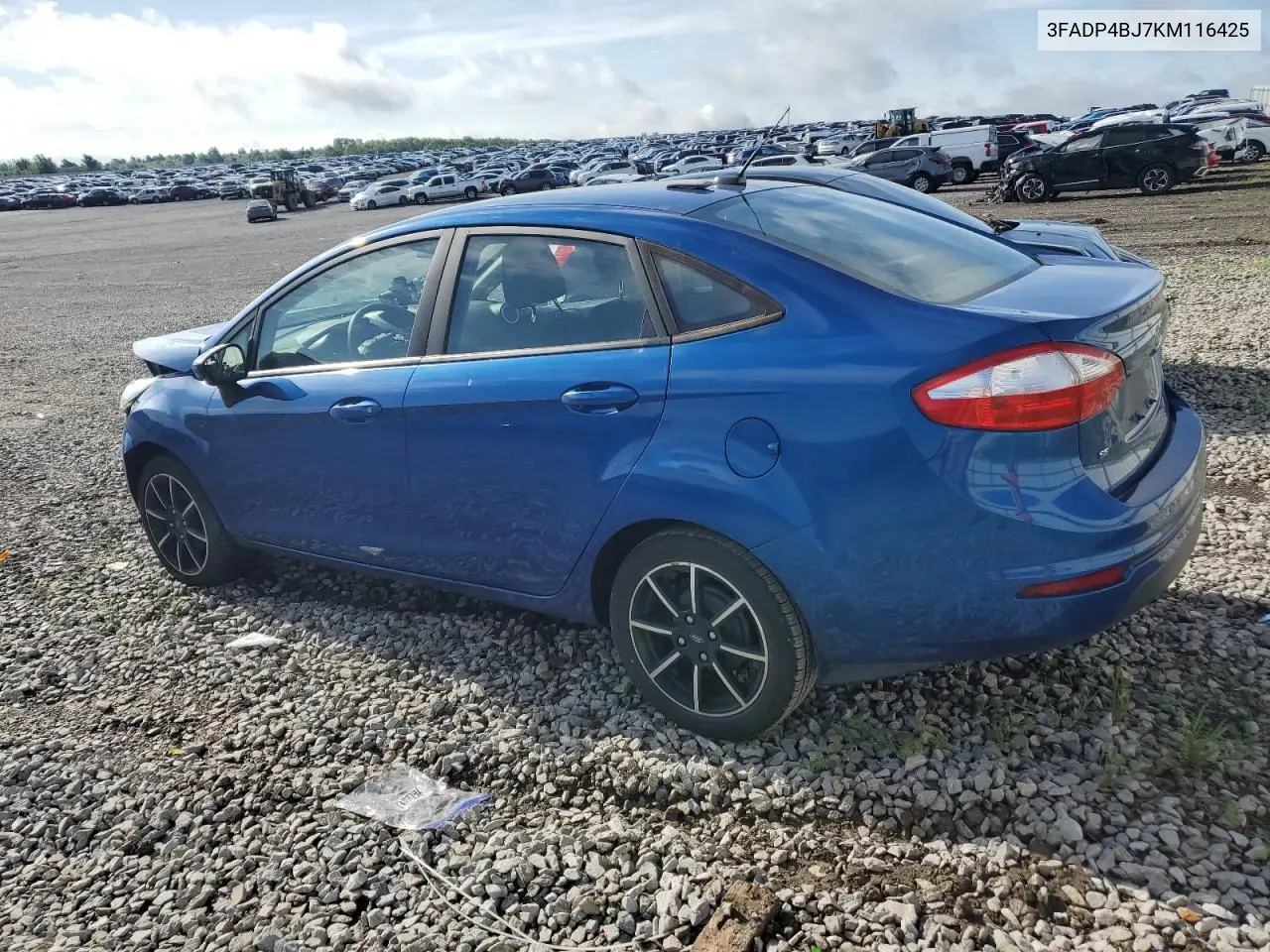 2019 Ford Fiesta Se VIN: 3FADP4BJ7KM116425 Lot: 56193865
