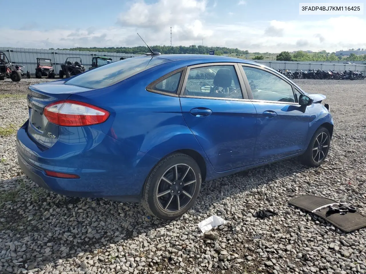 2019 Ford Fiesta Se VIN: 3FADP4BJ7KM116425 Lot: 56193865