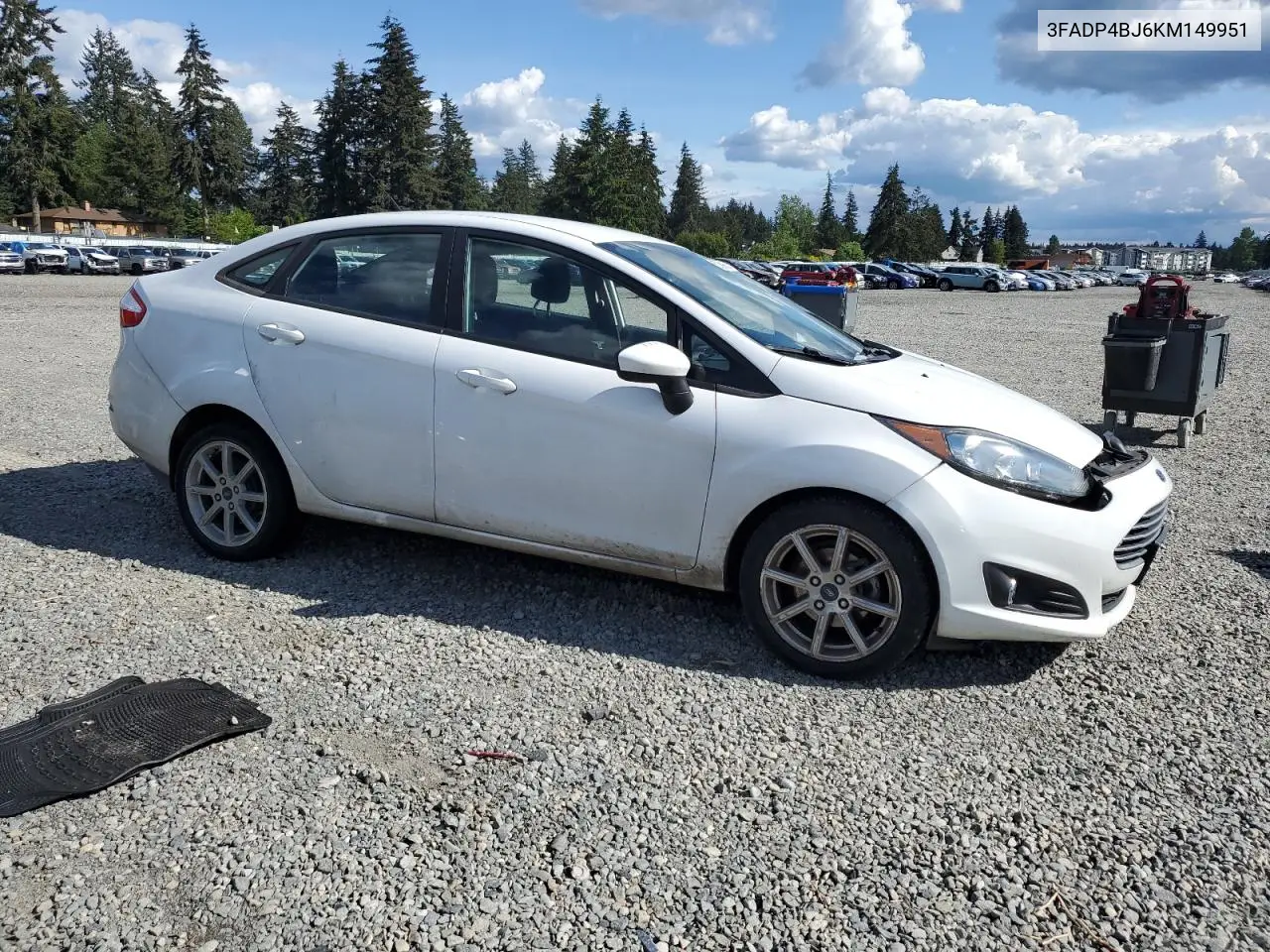 2019 Ford Fiesta Se VIN: 3FADP4BJ6KM149951 Lot: 56856985