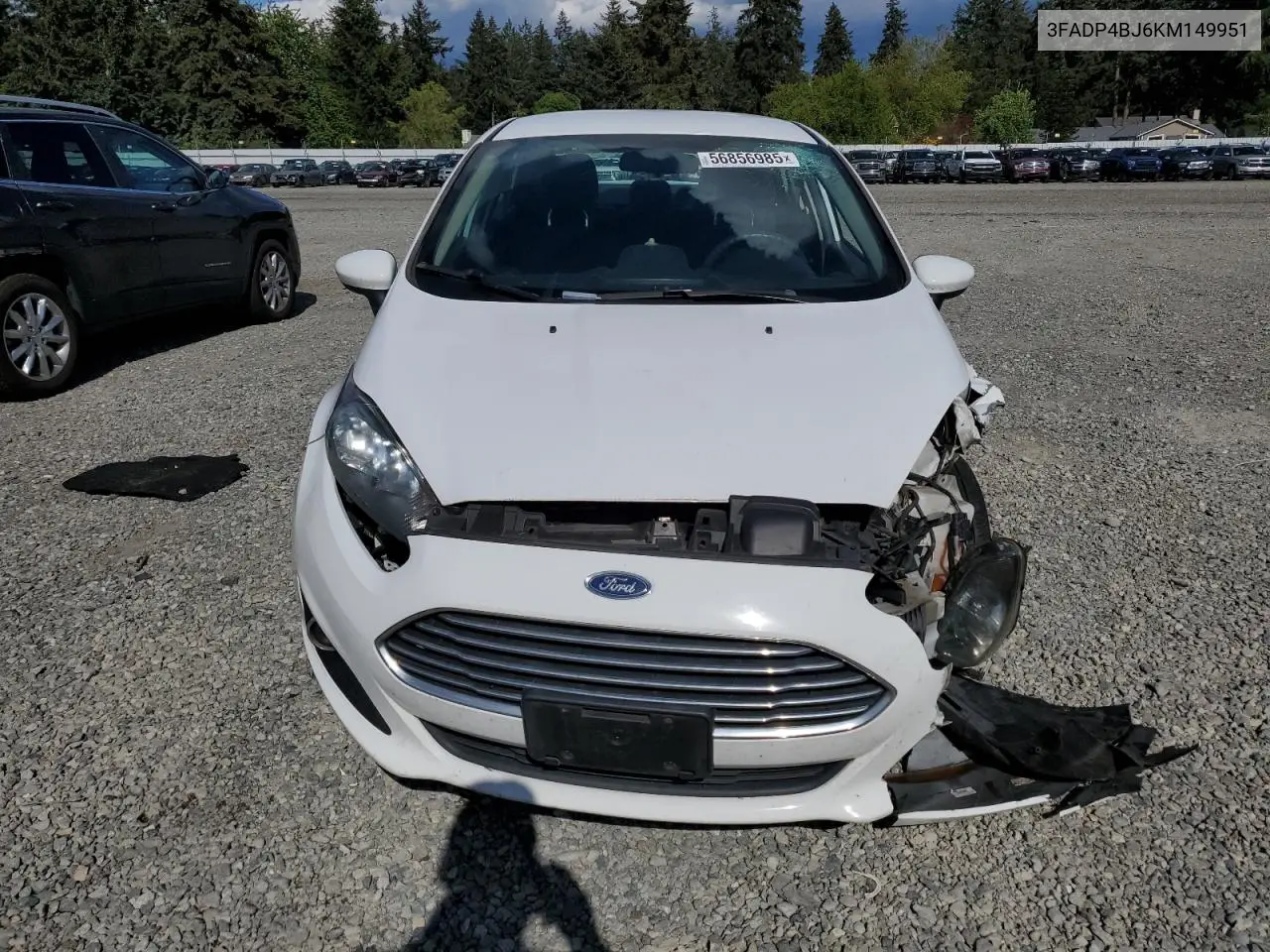 2019 Ford Fiesta Se VIN: 3FADP4BJ6KM149951 Lot: 56856985