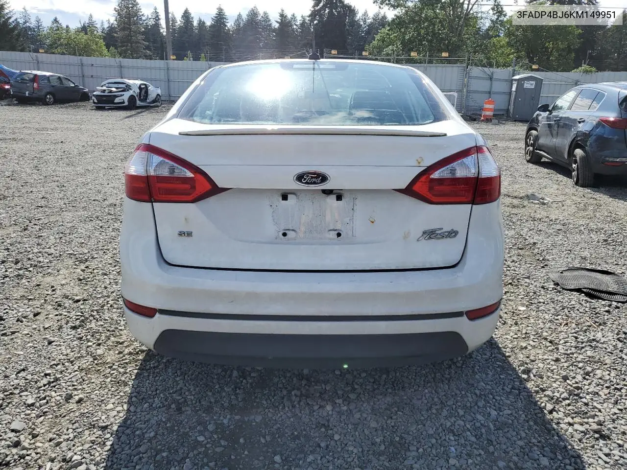 2019 Ford Fiesta Se VIN: 3FADP4BJ6KM149951 Lot: 56856985