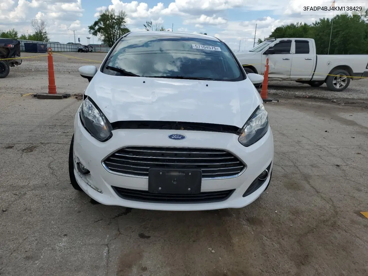 2019 Ford Fiesta Se VIN: 3FADP4BJ4KM138429 Lot: 57104575