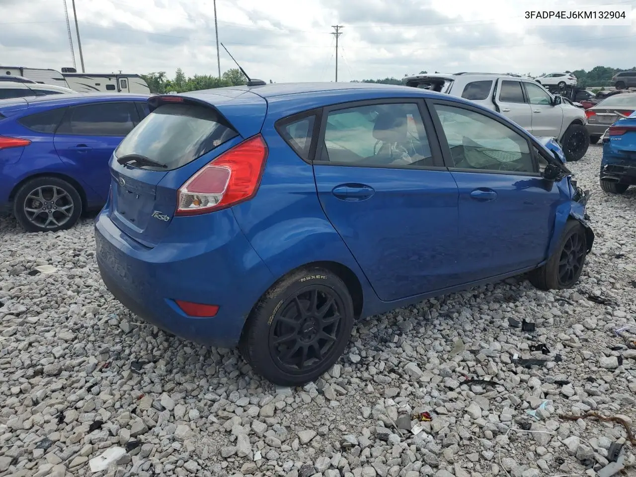 2019 Ford Fiesta Se VIN: 3FADP4EJ6KM132904 Lot: 62345865