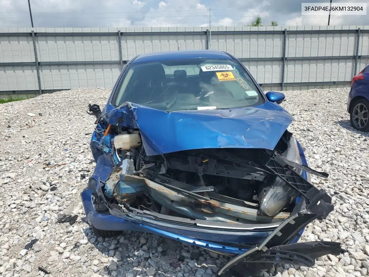 2019 Ford Fiesta Se VIN: 3FADP4EJ6KM132904 Lot: 62345865