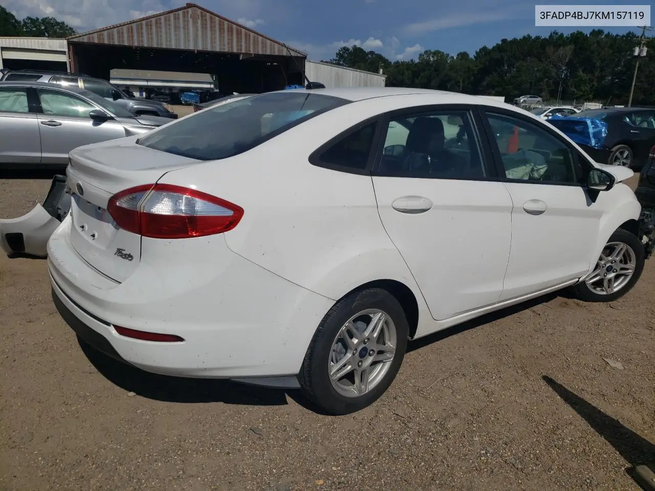 2019 Ford Fiesta Se VIN: 3FADP4BJ7KM157119 Lot: 62585835