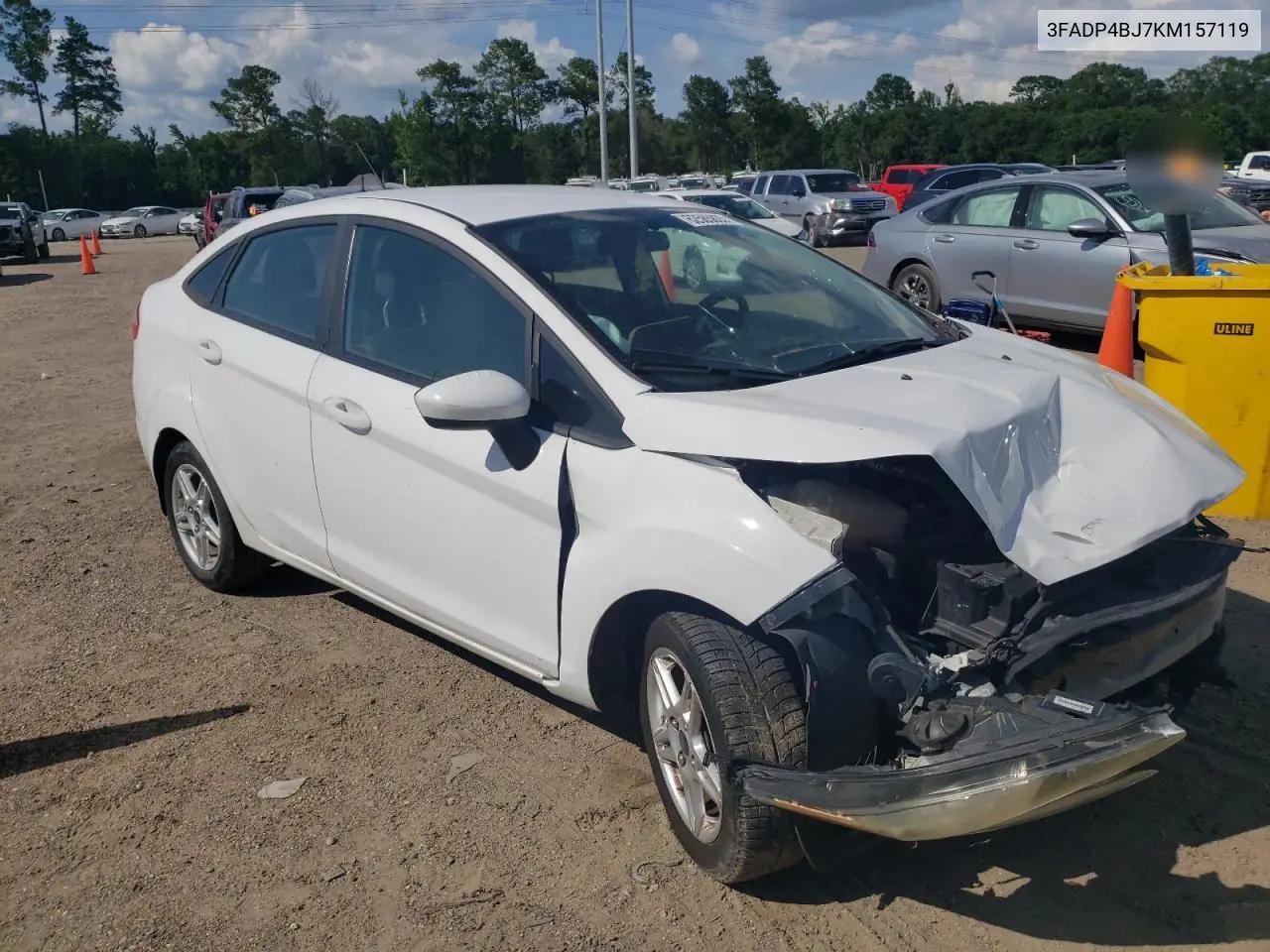 2019 Ford Fiesta Se VIN: 3FADP4BJ7KM157119 Lot: 62585835