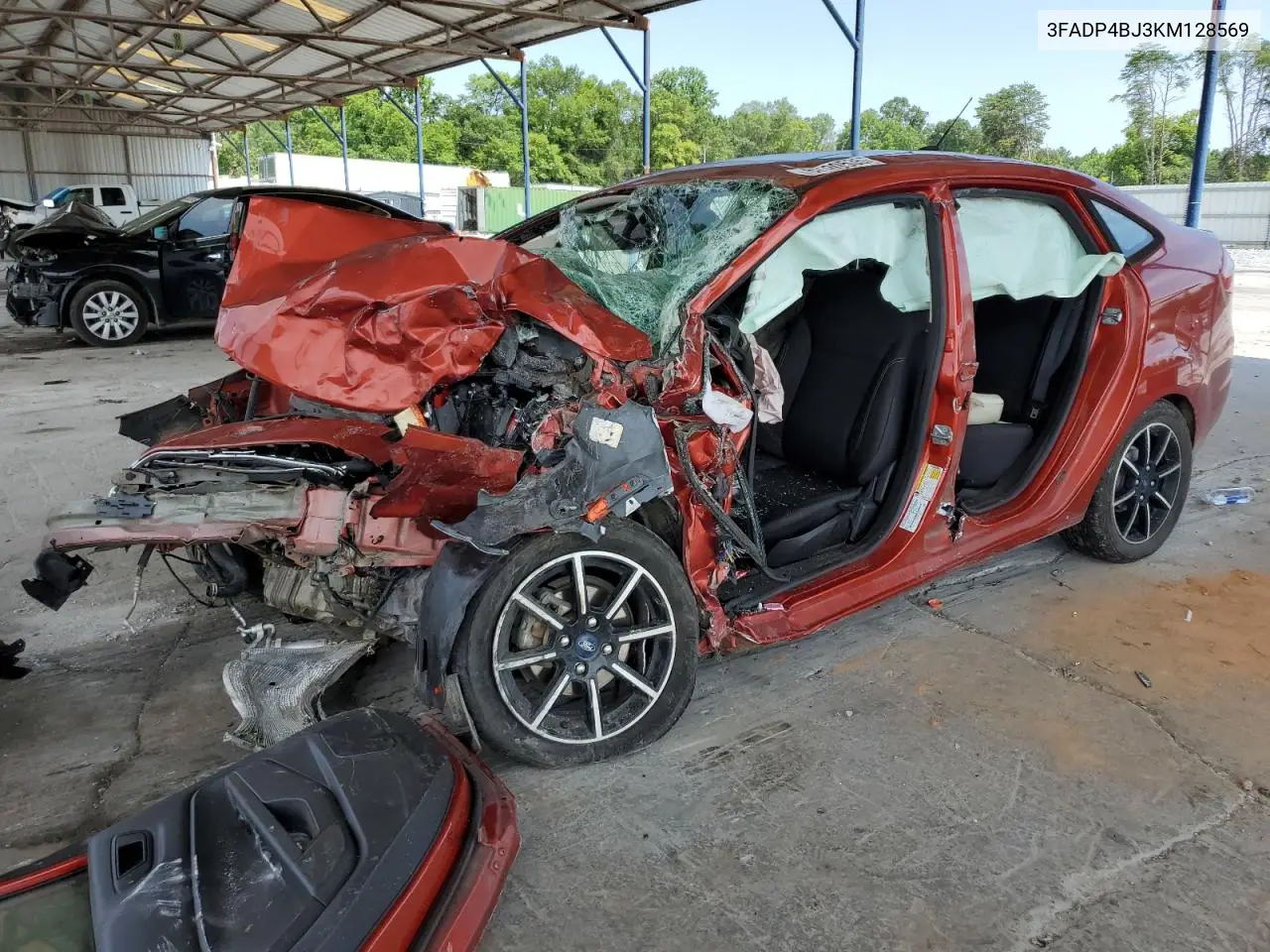 2019 Ford Fiesta Se VIN: 3FADP4BJ3KM128569 Lot: 62690535