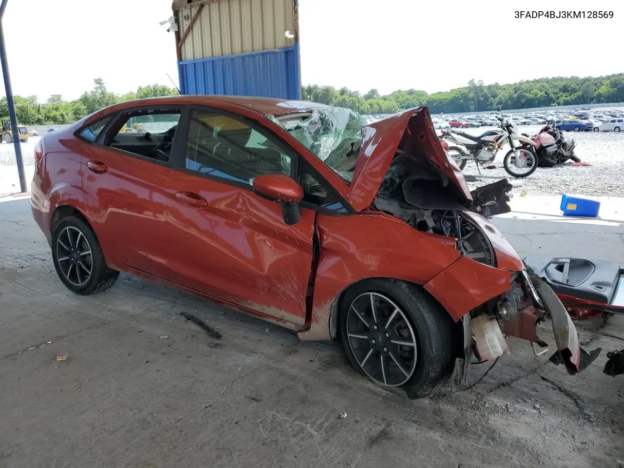 2019 Ford Fiesta Se VIN: 3FADP4BJ3KM128569 Lot: 62690535