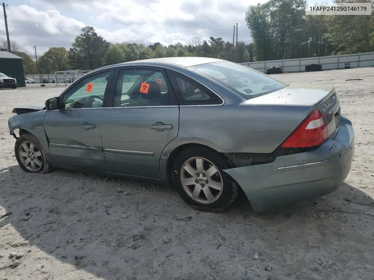 2005 Ford Five Hundred Sel VIN: 1FAFP24125G146179 Lot: 50918475