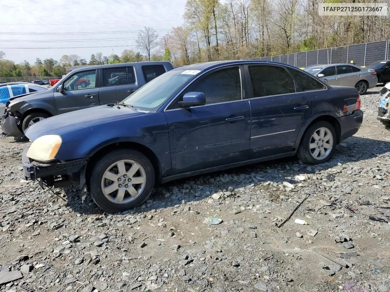 2005 Ford Five Hundred Sel VIN: 1FAFP27125G173667 Lot: 52367745
