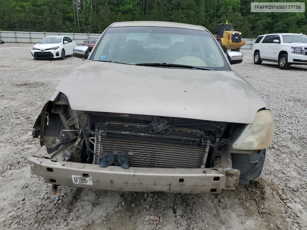 2005 Ford Five Hundred Limited VIN: 1FAFP25165G177756 Lot: 54862685