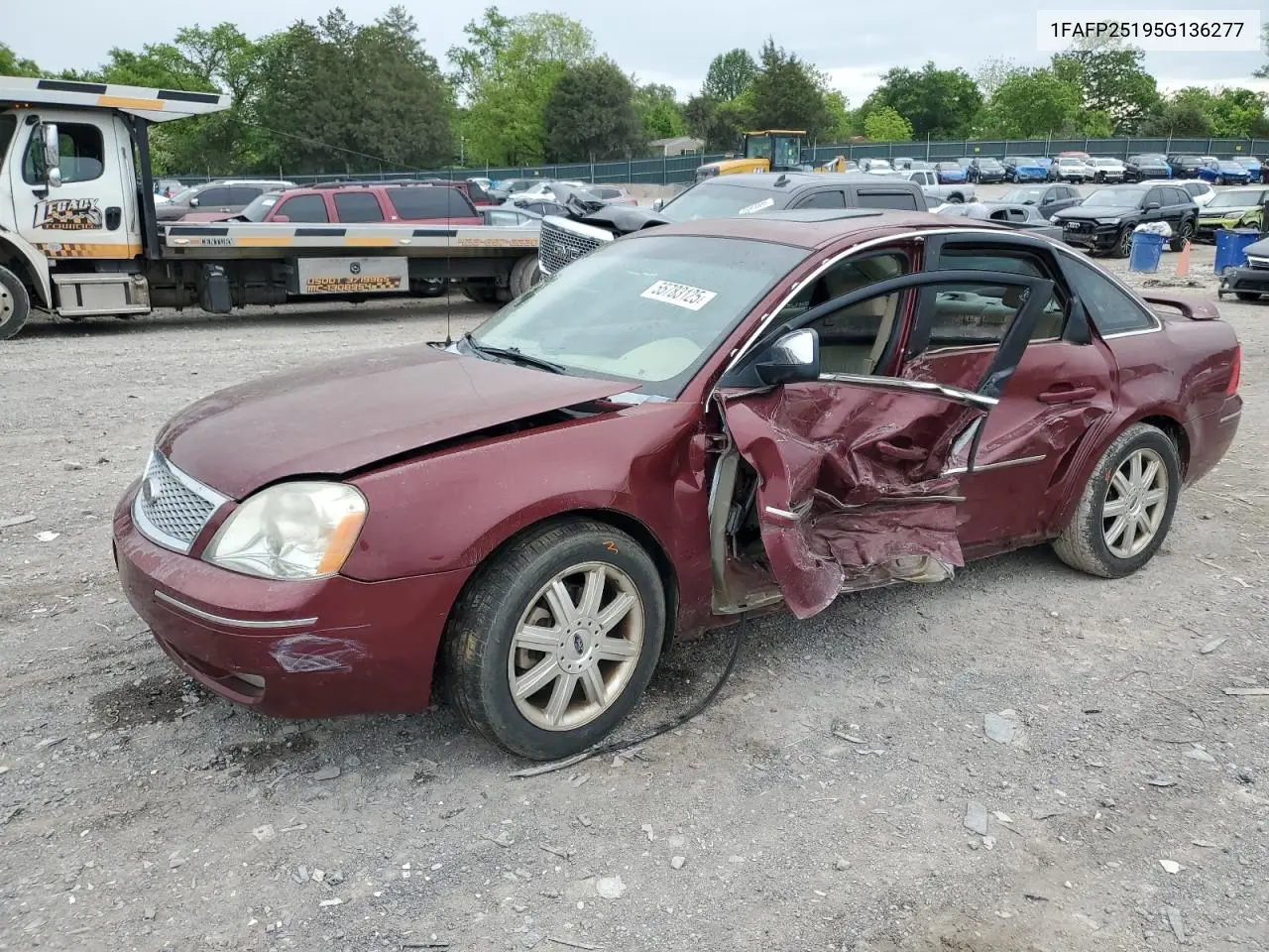 2005 Ford Five Hundred Limited VIN: 1FAFP25195G136277 Lot: 55783125