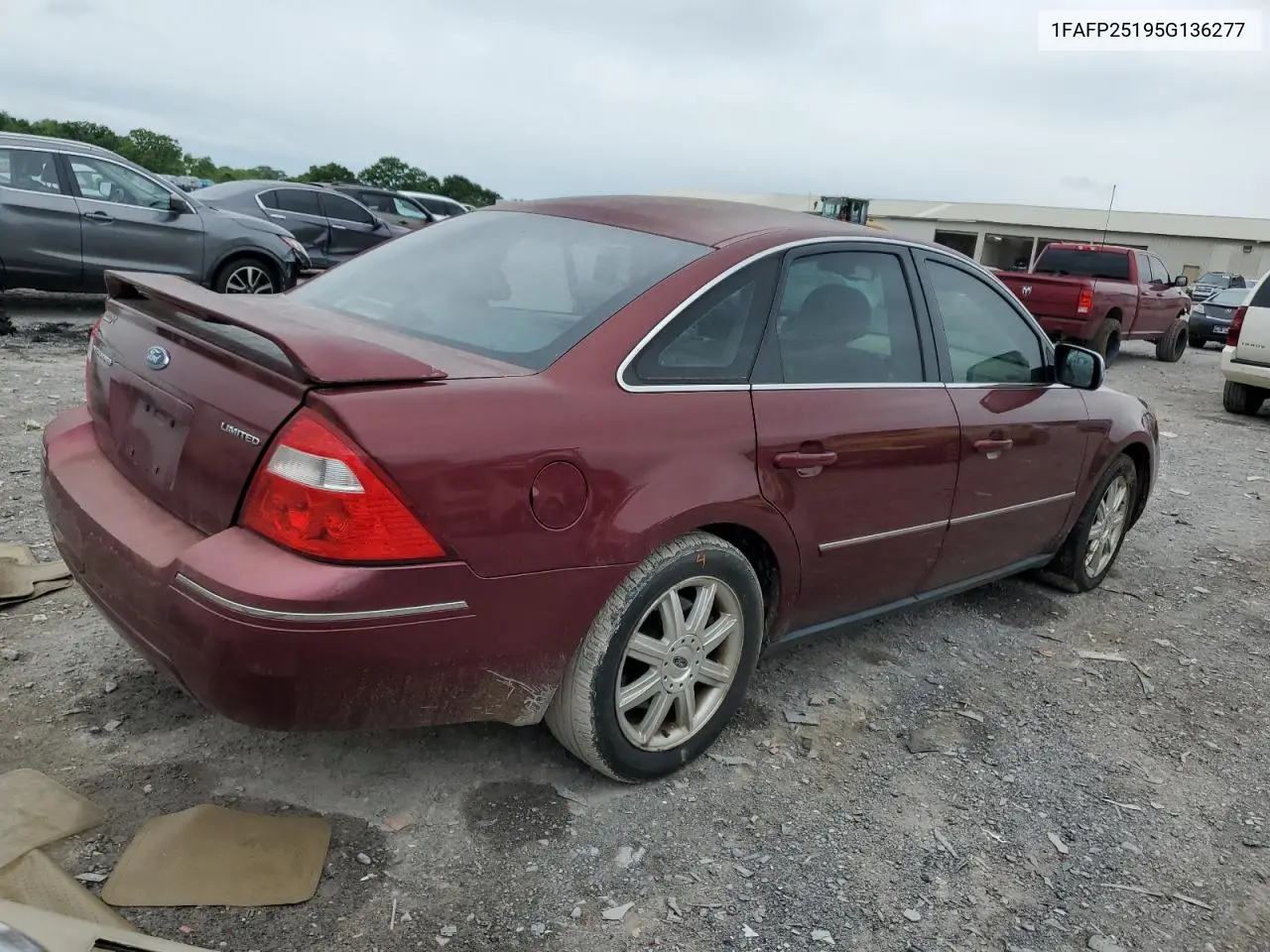 2005 Ford Five Hundred Limited VIN: 1FAFP25195G136277 Lot: 55783125