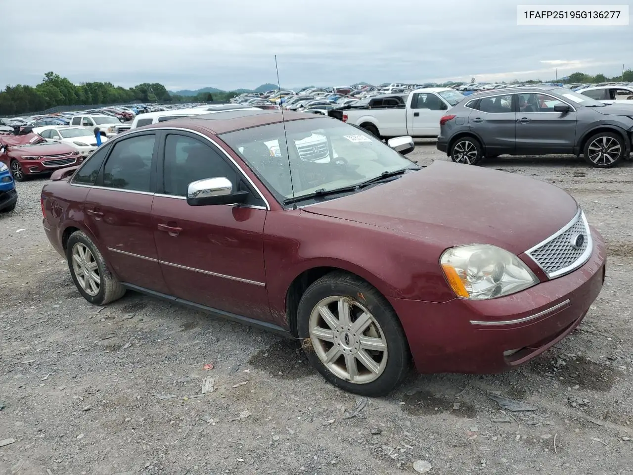2005 Ford Five Hundred Limited VIN: 1FAFP25195G136277 Lot: 55783125