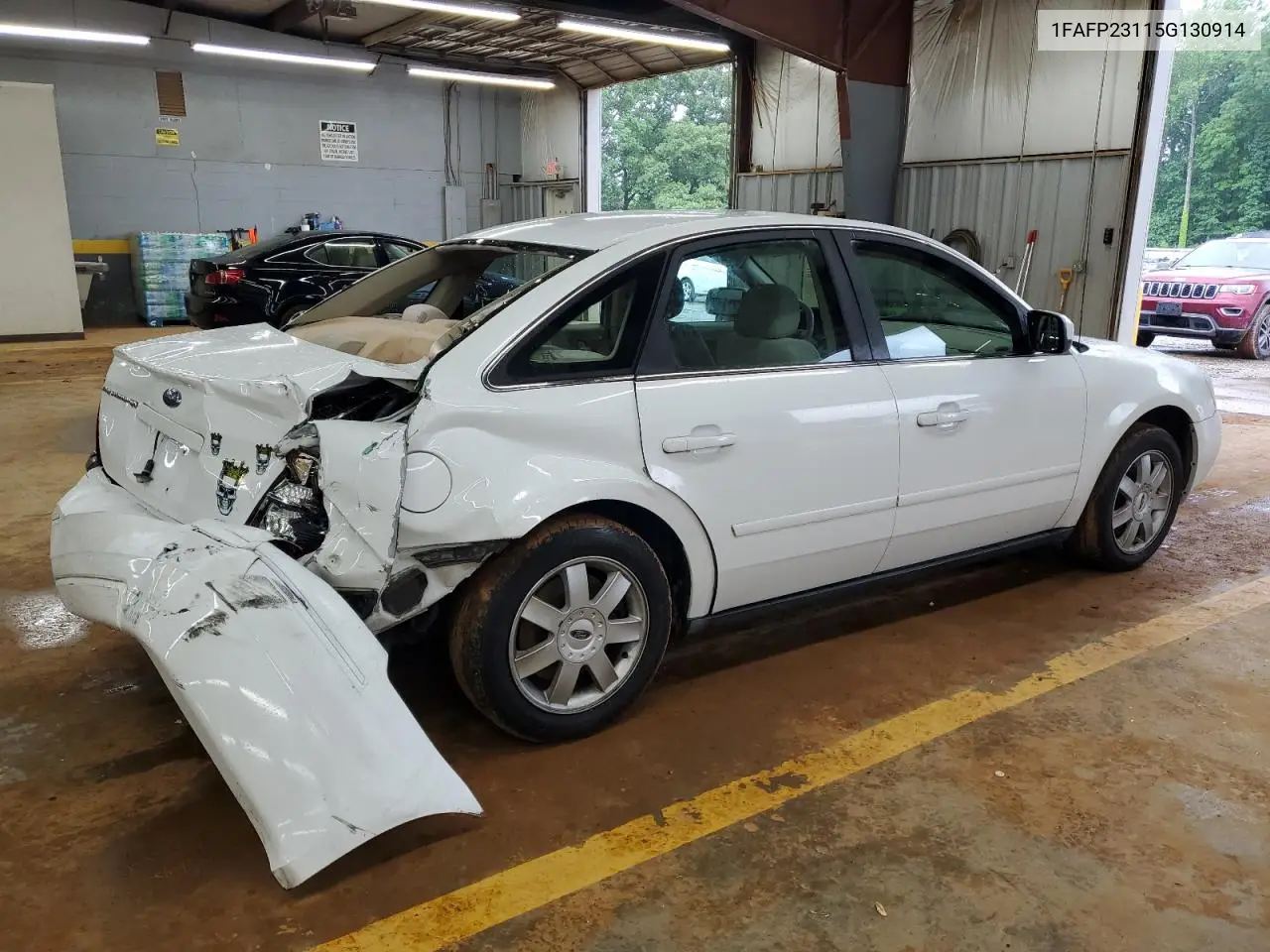 2005 Ford Five Hundred Se VIN: 1FAFP23115G130914 Lot: 56511905