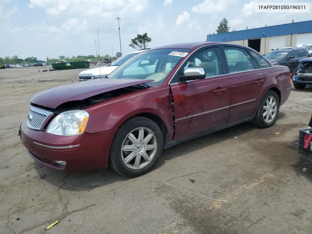 2005 Ford Five Hundred Limited VIN: 1FAFP28105G196511 Lot: 60317405
