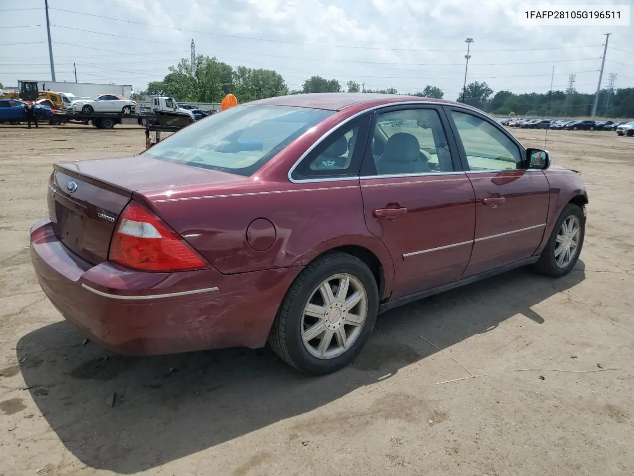 2005 Ford Five Hundred Limited VIN: 1FAFP28105G196511 Lot: 60317405