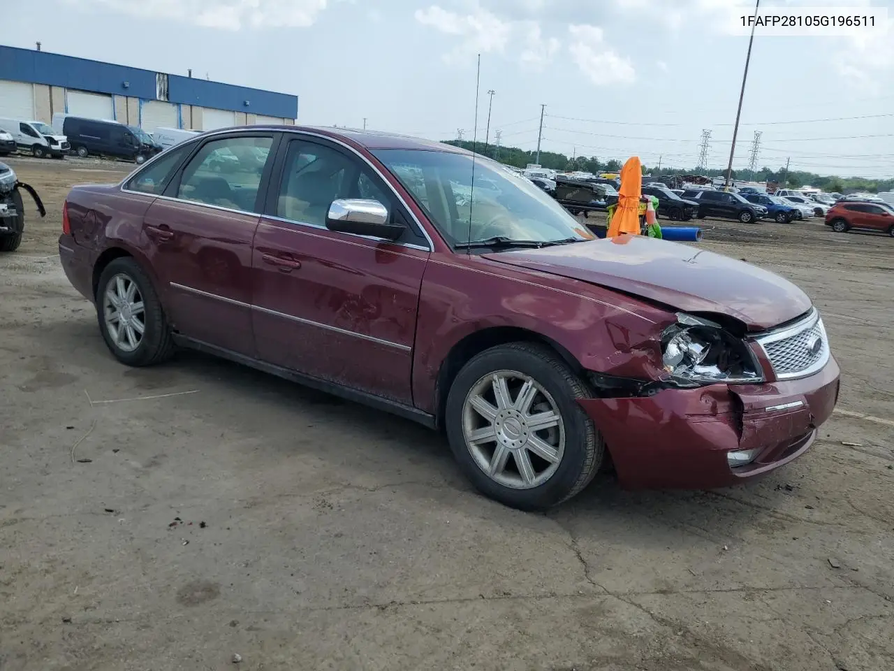 2005 Ford Five Hundred Limited VIN: 1FAFP28105G196511 Lot: 60317405