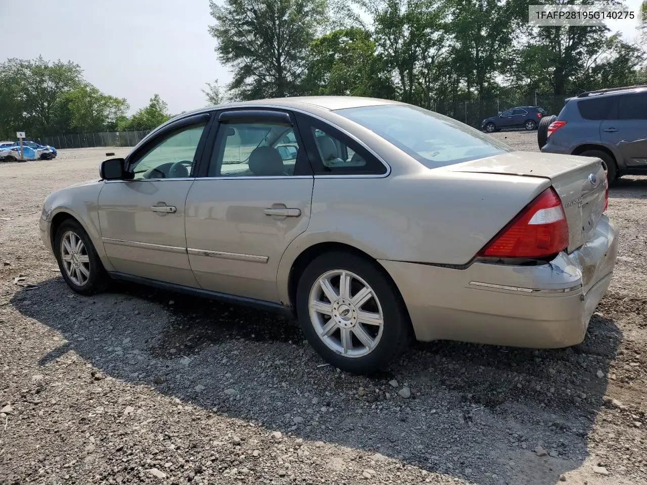 2005 Ford Five Hundred Limited VIN: 1FAFP28195G140275 Lot: 60322115