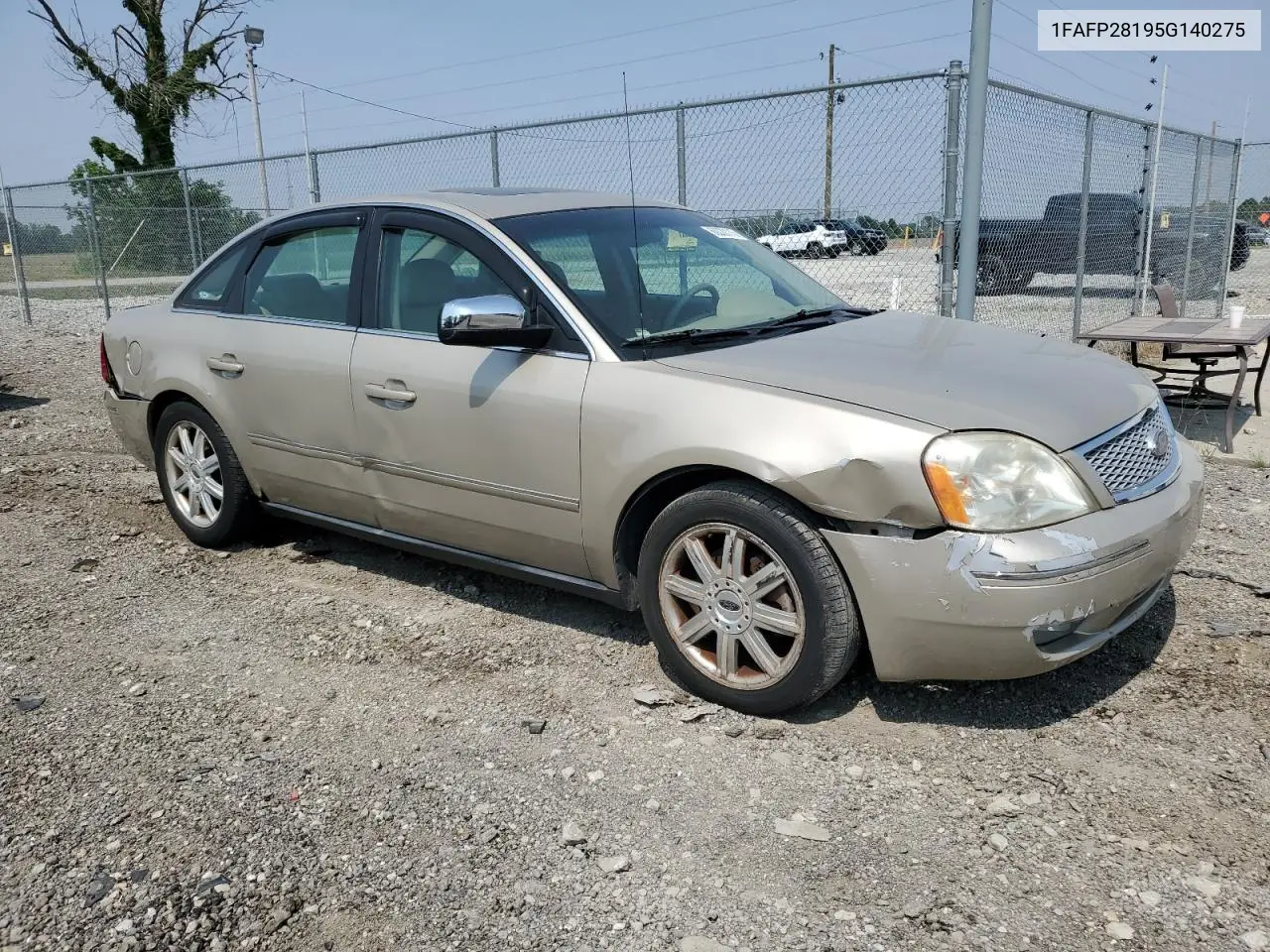 2005 Ford Five Hundred Limited VIN: 1FAFP28195G140275 Lot: 60322115