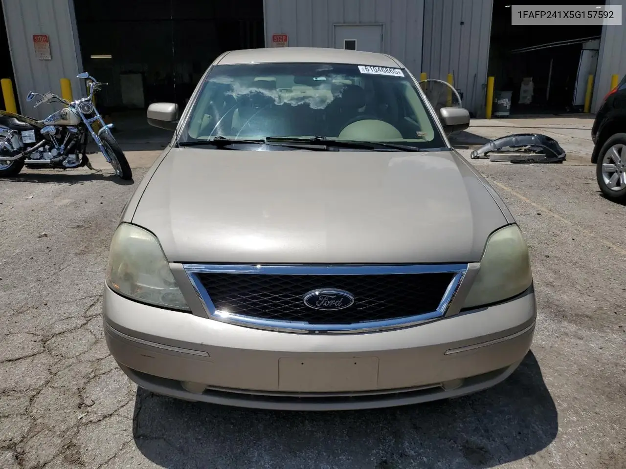 2005 Ford Five Hundred Sel VIN: 1FAFP241X5G157592 Lot: 61046865