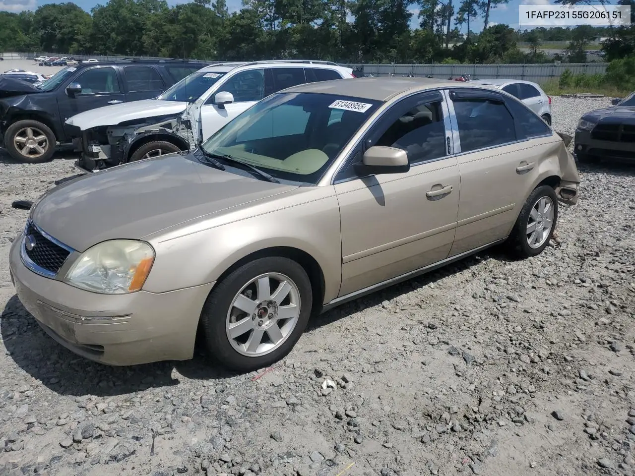 2005 Ford Five Hundred Se VIN: 1FAFP23155G206151 Lot: 61348955