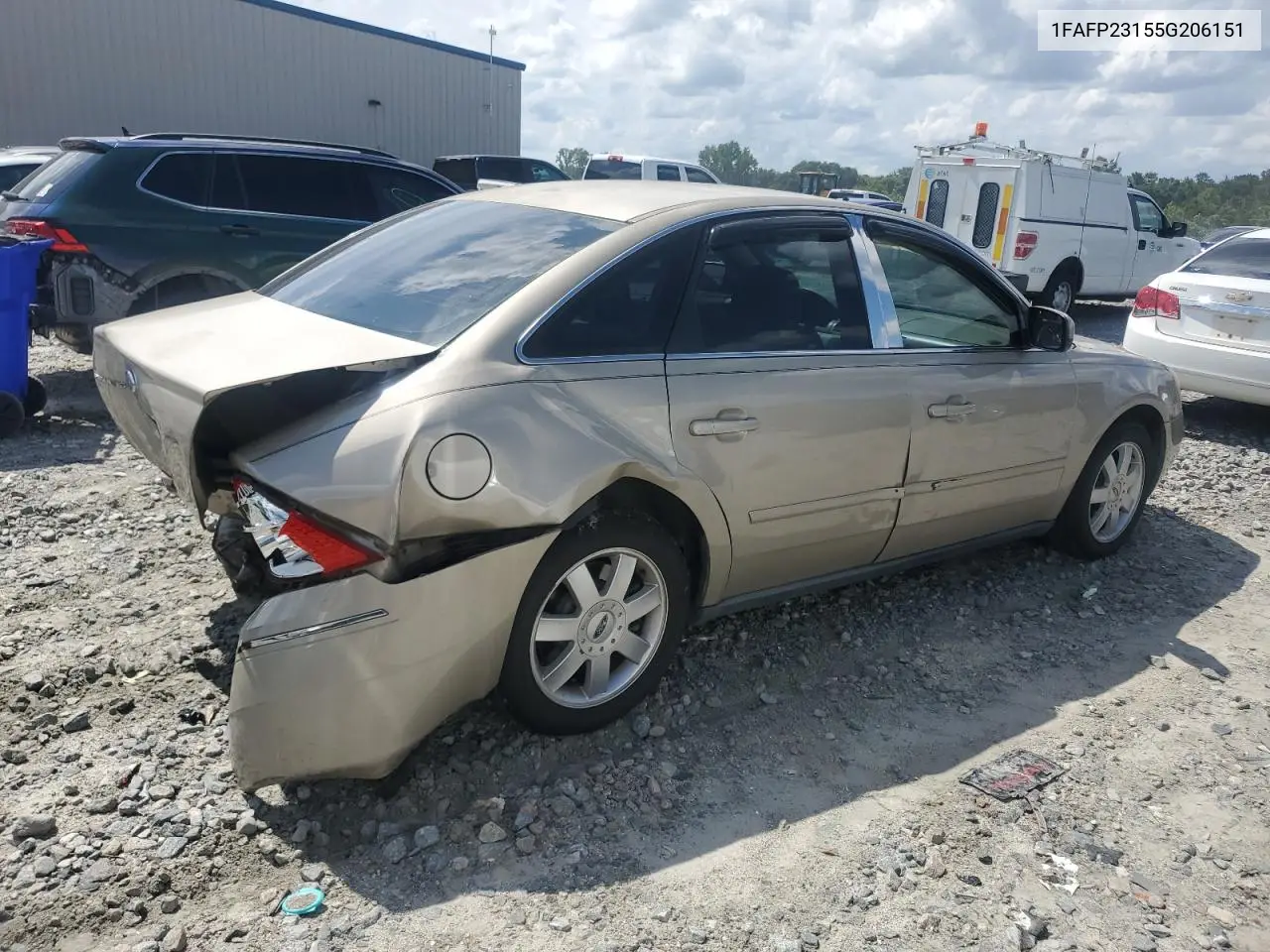 2005 Ford Five Hundred Se VIN: 1FAFP23155G206151 Lot: 61348955