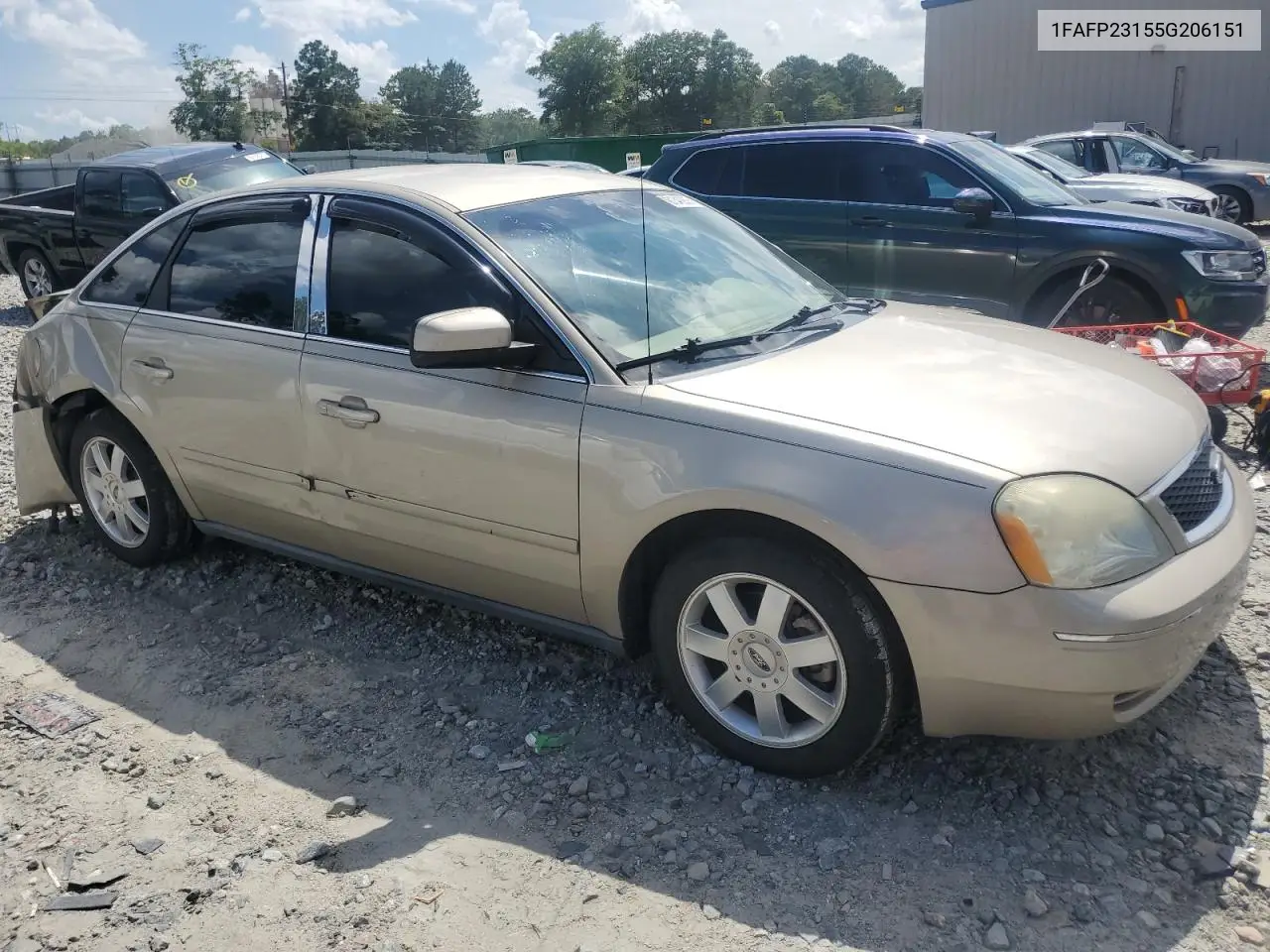 2005 Ford Five Hundred Se VIN: 1FAFP23155G206151 Lot: 61348955