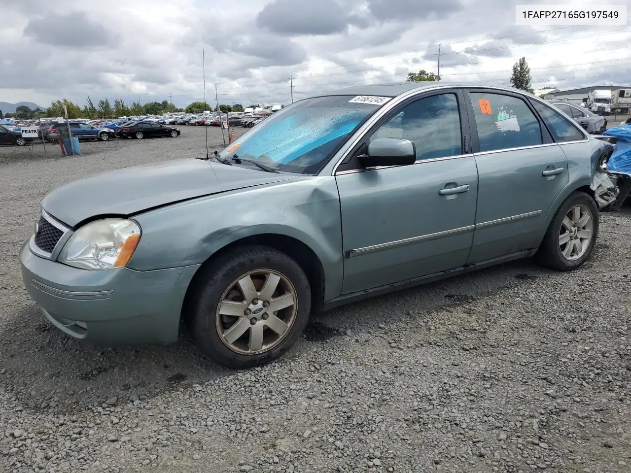 2005 Ford Five Hundred Sel VIN: 1FAFP27165G197549 Lot: 61861245
