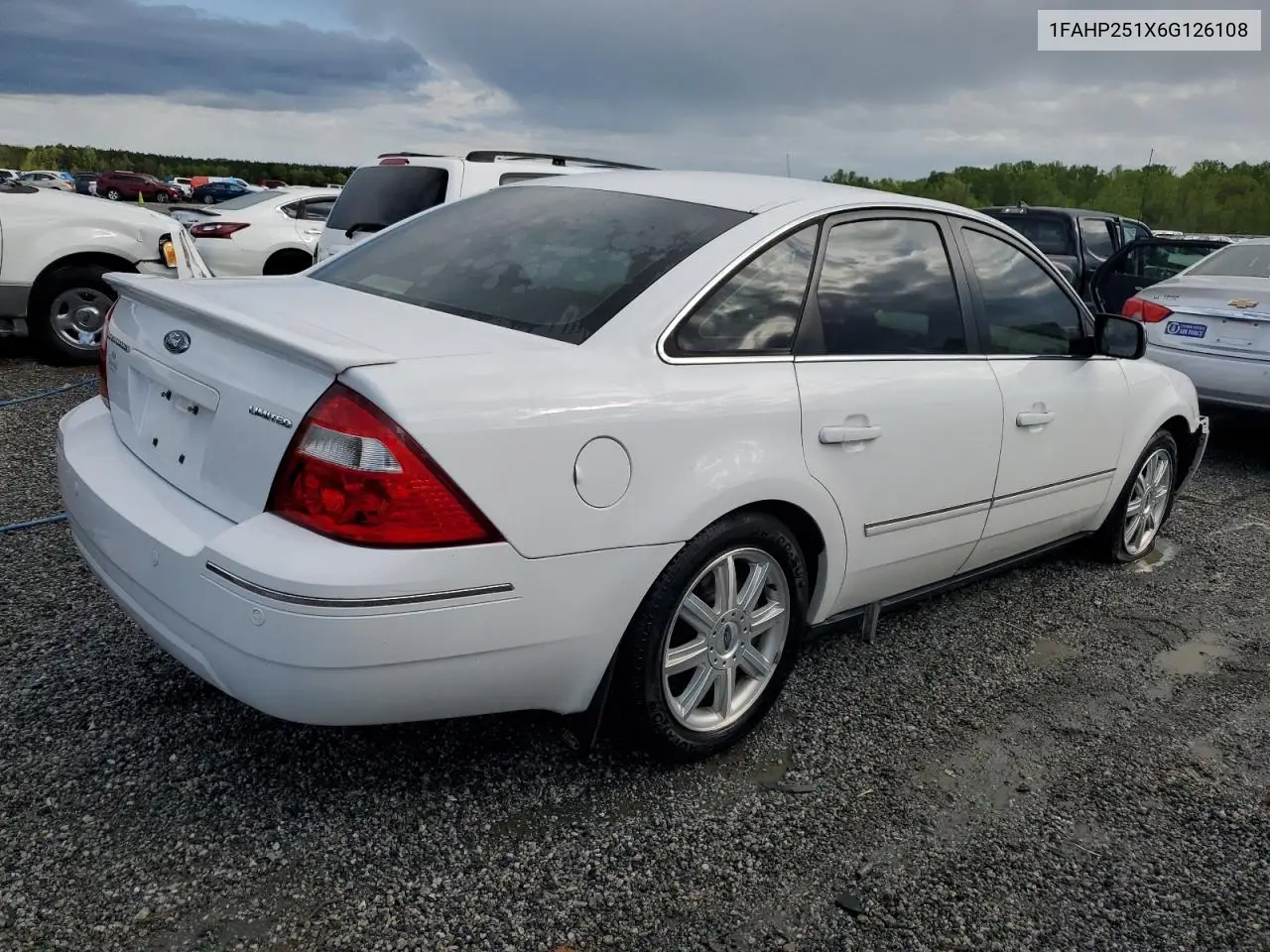 2006 Ford Five Hundred Limited VIN: 1FAHP251X6G126108 Lot: 52855605