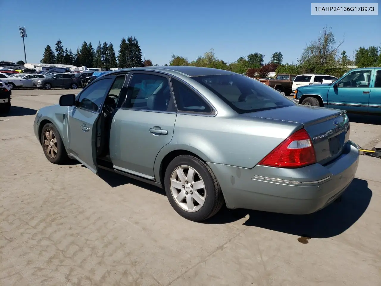 2006 Ford Five Hundred Sel VIN: 1FAHP24136G178973 Lot: 53527985