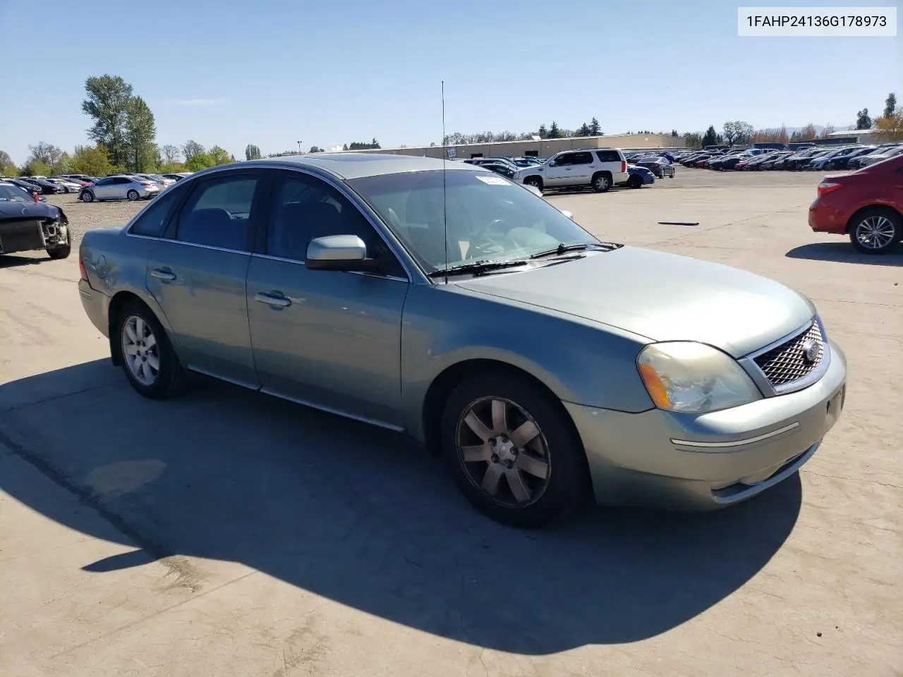 2006 Ford Five Hundred Sel VIN: 1FAHP24136G178973 Lot: 53527985