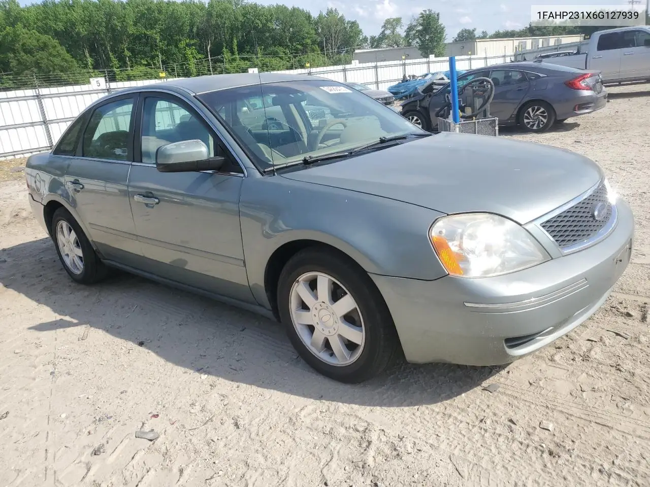2006 Ford Five Hundred Se VIN: 1FAHP231X6G127939 Lot: 54688435