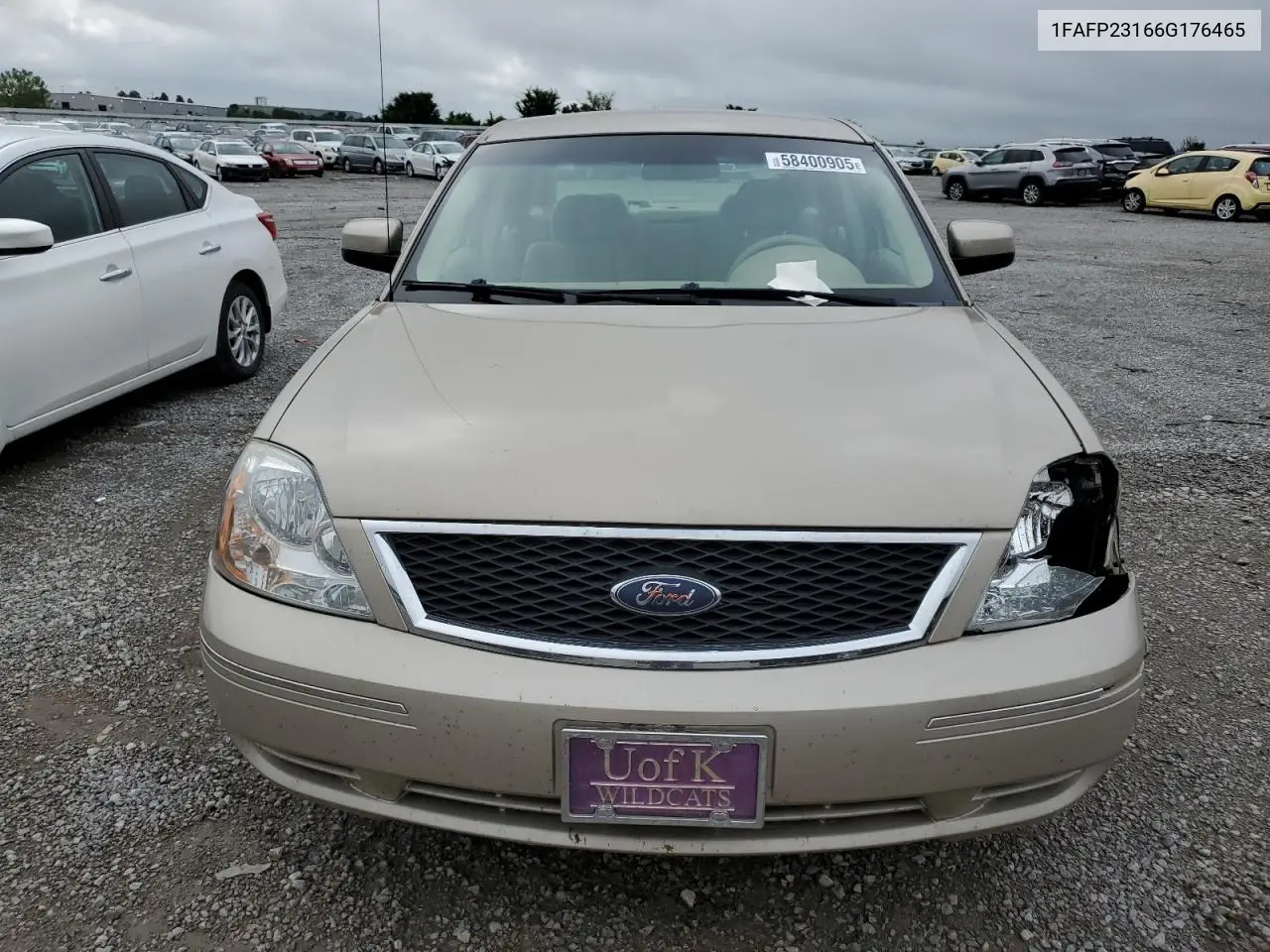 2006 Ford Five Hundred Se VIN: 1FAFP23166G176465 Lot: 58400905